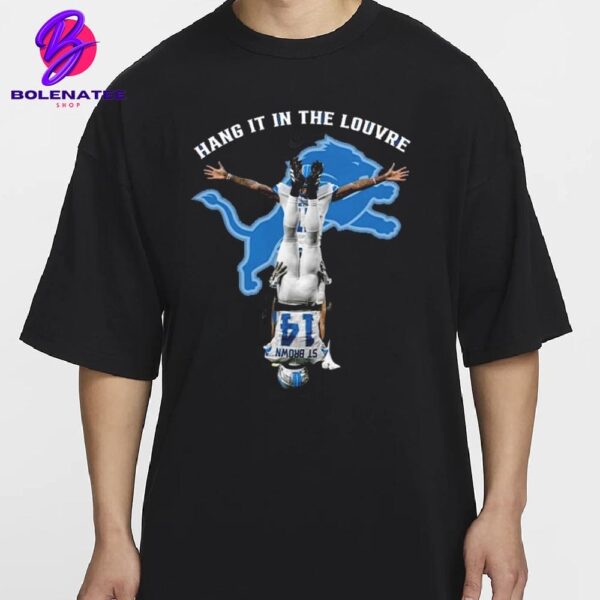 Amon-Ra St. Brown Detroit Lions Hang It In The Louvre Classic T-Shirt