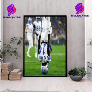 Amon-Ra St. Brown With Detroit Lions Shut Out The Texans In The Second Half To Complete The Comeback Wall Decor Poster Canvas