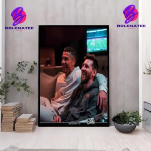 Cristiano Ronaldo Will Break Internet With Video Lionel Messi On His Youtube Channel Wall Decor Poster Canvas