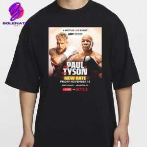 Jake Paul Vs Mike Tyson A Netflix Live Event At AT&T Stadium Arlington TX On New Date Friday November 15th 2024 Classic T-Shirt