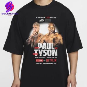 Jake Paul Vs Mike Tyson Live Event Tee On Netflix Friday November 15th 2024 Classic T-Shirt