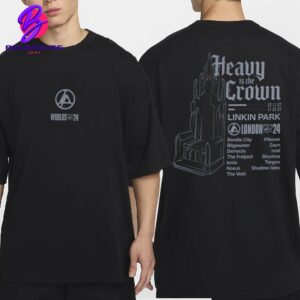 Linkin Park Heavy Is The Crown League Of Legends Worlds 2024 Tee Merch Limited Two Sides Unisex T-Shirt