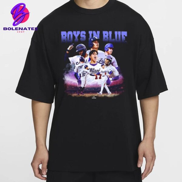 Los Angeles Dodgers 2024 World Series Champions Boys In Blue Player Graphic Classic T-Shirt