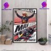 Red Bull Racing Max Verstappen Formula 1 2024 World Champion Wall Decor Poster Canvas