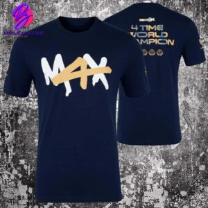 Red Bull Racing Max Verstappen Formula 1 2024 World Champion Red Bull Racing Fanwear Tee Merchandise Limited Two Sides Classic T-Shirt