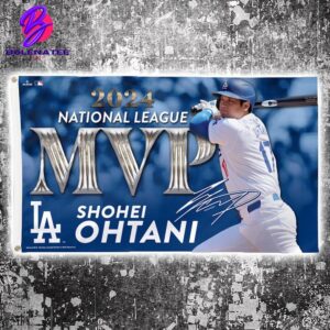 Shohei Ohtani Los Angeles Dodgers 2024 National League MVP MLB Two Sides Garden House Flag