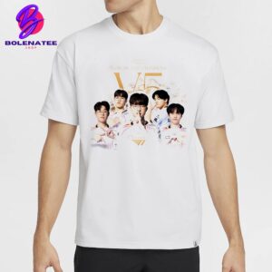 T1 Esport LOL Ended 2024 Season By Adding One More World Champion Star Once Again V5 2024 Classic T-Shirt