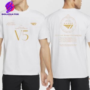 T1 LoL Esport Our Time Our Legacy 2024 T1 World Champions V5 Merch Limited Two Sides Classic T-Shirt