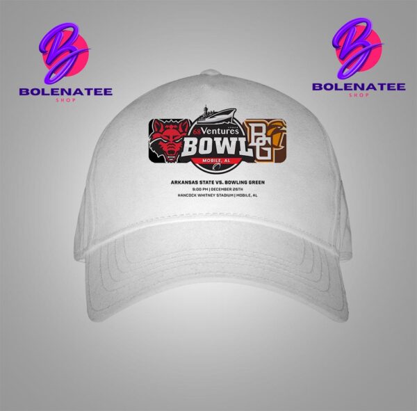 68 Ventures Bowl Matchup Arkansas State Red Wolves Versus Bowling Green Falcon On December 26th 2024 Snapback Classic Hat Cap