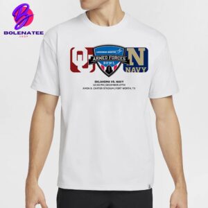 Armed Forces Bowl Matchup Okalahoma Sooners Versus Navy Midshipmen On December 27th 2024 Classic T-Shirt