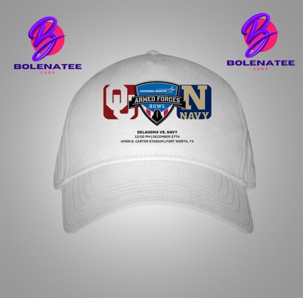 Armed Forces Bowl Matchup Okalahoma Sooners Versus Navy Midshipmen On December 27th 2024 Snapback Classic Hat Cap