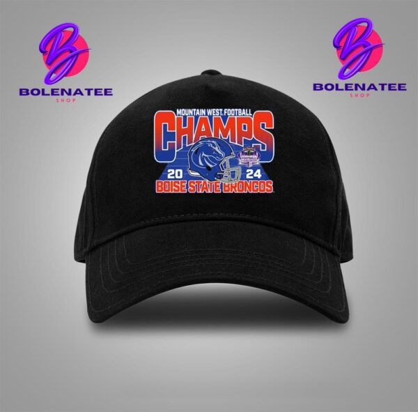 Boise State Broncos 2024 Mountain West Conference Football Champions Snapback Classic Hat Cap