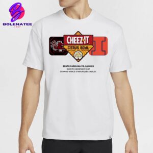 Cheez It Citrus Bowl Matchup South Carolina Gamecocks Versus Illinois Fighting Ilini On December 31st 2024 Classic T-Shirt