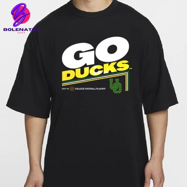 College Football Playoff 2025 Oregon Ducks Slogan Go Ducks Merch Limited Classic T-Shirt