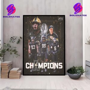 Congratulations Army Black Knights Football Is ACC Champions 2024 Wall Decor Poster Canvas