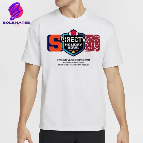 DirecTV Holiday Bowl Matchup Syracuse Orange Versus Washington State Cougars On December 27th 2024 Classic T-Shirt