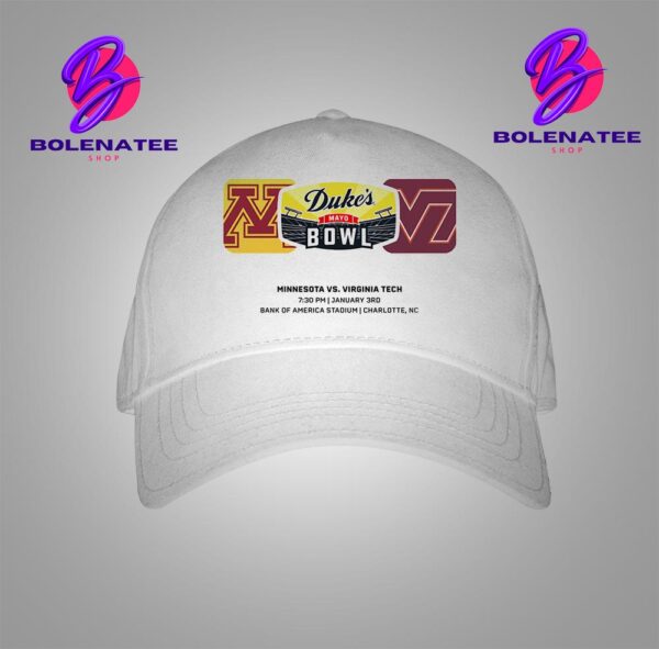 Duke Mayo Bowl Matchup Minnesota Golden Gophers Versus Virginia Tech Hokies On January 3rd 2025 Snapback Classic Hat Cap