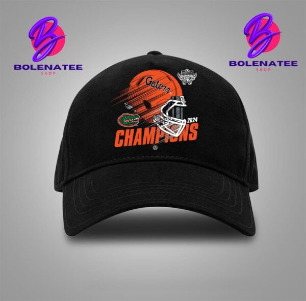 Florida Gators Is The 2024 Gasparilla Bowl Champions Helmet Logo Snapback Classic Hat Cap