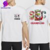 Georgia Bulldogs 2024 SEC Football Conference Champions Score Black Tee Two Sides Classic T-Shirt