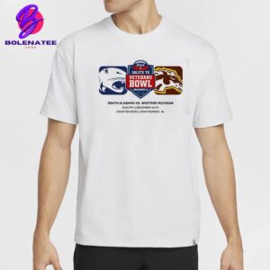 IS4S Salute To Veterans Bowl Matchup South Alabama Jaguars Versus Western Michigan Broncos At Cramton Bowl On December 14th 2024 Classic T-Shirt