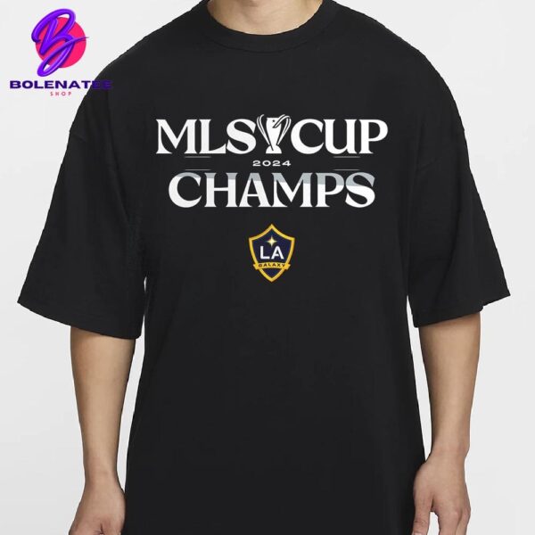 LA Galaxy 2024 MLS Cup Champions Standard Whistle Merchandise Limited Classic T-Shirt