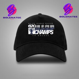 LA Galaxy Navy Six-Time MLS Cup Champions Banner Years Snapback Classic Hat Cap