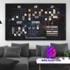 Atlanta Dream WNBA 2025 Official Schedule Start At May 2025 Wall Decor Poster Canvas