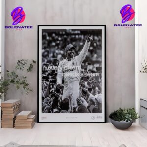 Lewis Hamilton Mercedes AMG F1 Every Dream Needs a Team Silverstone 2019 Poster Wall Decor Poster Canvas