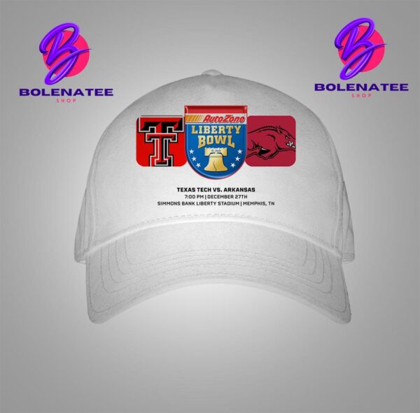 Liberty Bowl Matchup Texas Tech Red Raiders Versus Arkansas Razorbacks On December 27th 2024 Snapback Classic Hat Cap