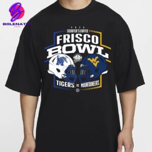 Memphis Tigers Head To Head West Virginia Moutaineers 2024 Scooter’s Coffee Frisco Bowl Classic T-Shirt