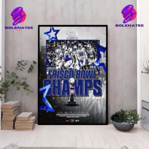 Memphis Tigers Is The Frisco Bowl Champions College Football NCAA Division I Wall Decor Poster Canvas