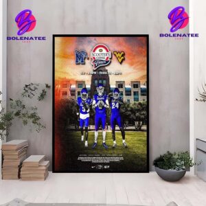 Memphis Tigers Will Play In The Frisco Bowl On December 17th Against West Virginia Moutaineers Wall Decor Poster Canvas