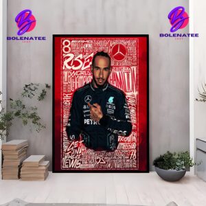 Mercedes F1 Team Tribute Lewis Hamilton x Mercedes Is A Legacy Unmatched Wall Decor Poster Canvas