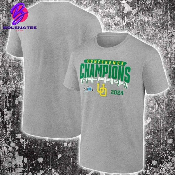 Oregon Ducks 2024 Big Ten Football Conference Champions Endzone Rush Classic T-Shirt