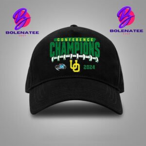 Oregon Ducks 2024 Big Ten Football Conference Champions Endzone Rush Snapback Classic Hat Cap