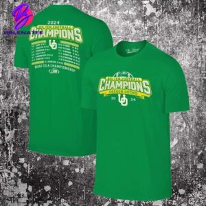 Oregon Ducks 2024 Big Ten Football Conference Champions Undefeated Schedule Two Sides Classic T-Shirt