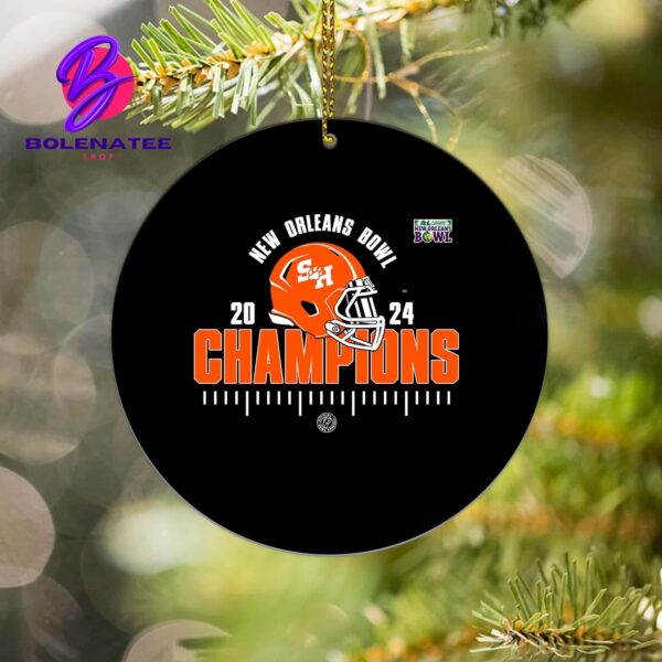 Sam Houston Bearkats Football Is 2024 New Orleans Bowl Champions NCAA Football Division I Ornament