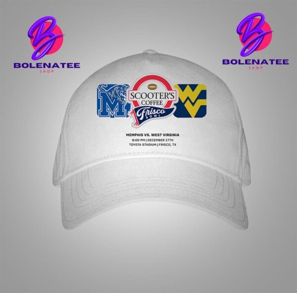 Scooter’s Coffee Frisco Bowl Matchup Memphis Tigers Versus West Virginia Moutaineers At Toyota Stadium Frisco TX On December 17th 2025 Snapback Classic Hat Cap