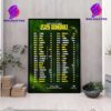 Dallas Wings WNBA 2025 Official Schedule Start On May 2025 Wall Decor Poster Canvas