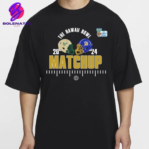 South Florida Bulls Versus San Jose State Spartans Matchup At The Hawaii Bowl On December 24th 2024 Classic T-Shirt