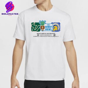 The Hawaii Bowl Matchup South Florida Bulls Versus San Jose State Spartans At Clarence TC Ching Athletics Complex On December 24th 2024 Classic T-Shirt